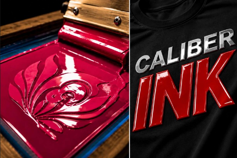Gloss screen printing inks